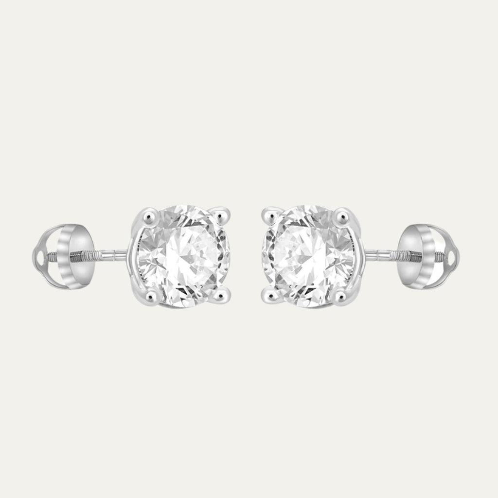 diamond jewellery timeless gold reflections solitaire studs