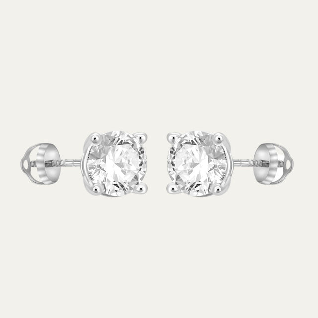 diamond jewellery timeless gold reflections solitaire studs