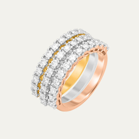 Aukera Lab Grown Diamonds-Infinite Stackable Allure Band