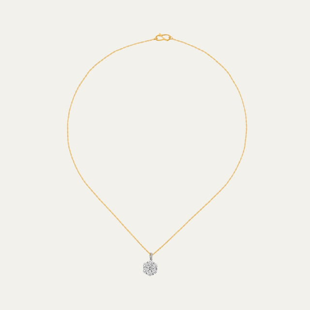 Aukera-Luminous Petals Flower Pendant