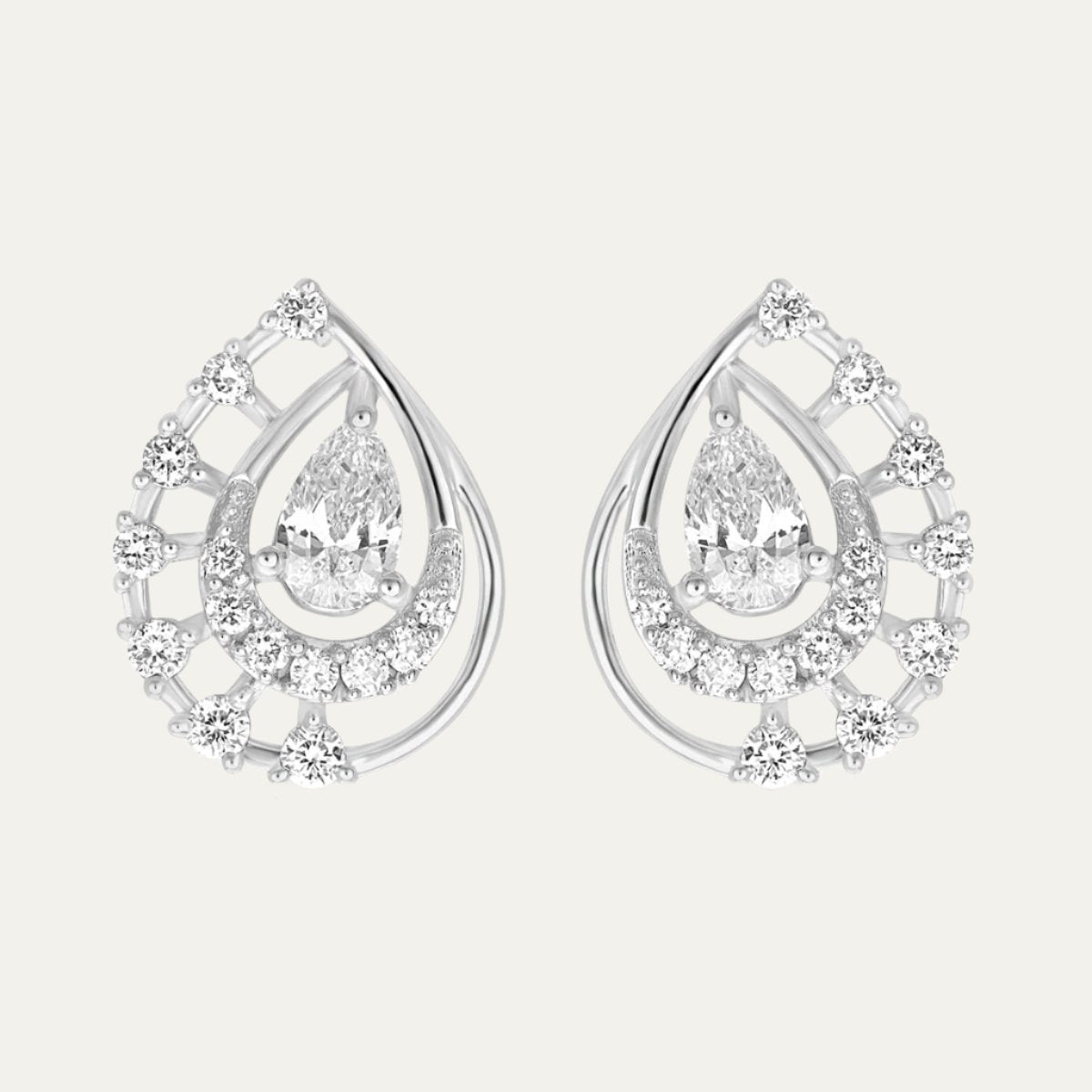 Aukera-Pear Ensemble Earrings