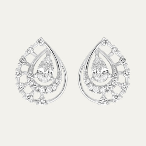 Aukera-Pear Ensemble Earrings