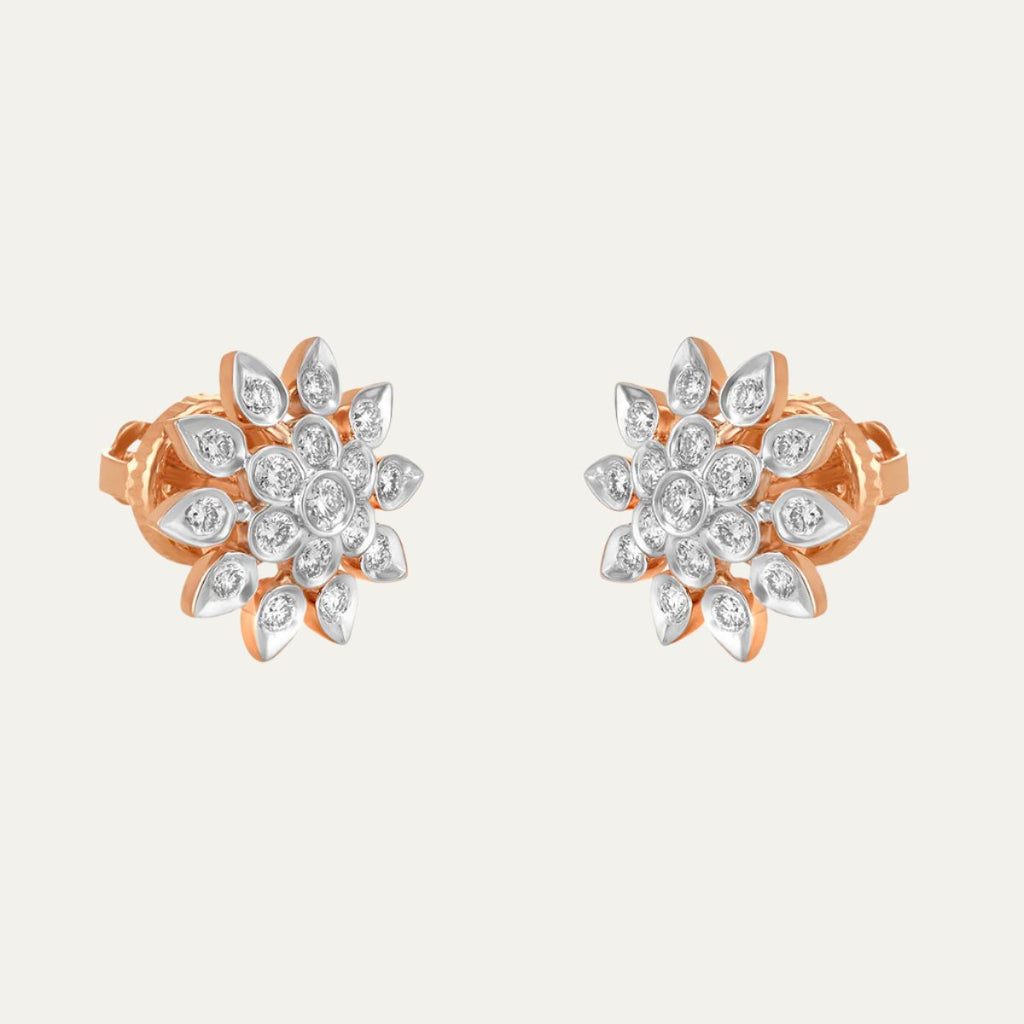 Aukera Lab Grown Diamonds-Petals of Opulance Earring Studs