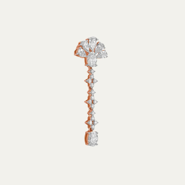 lab grown diamonds aukera celestial harmony hoops white gold nakshatra earrings