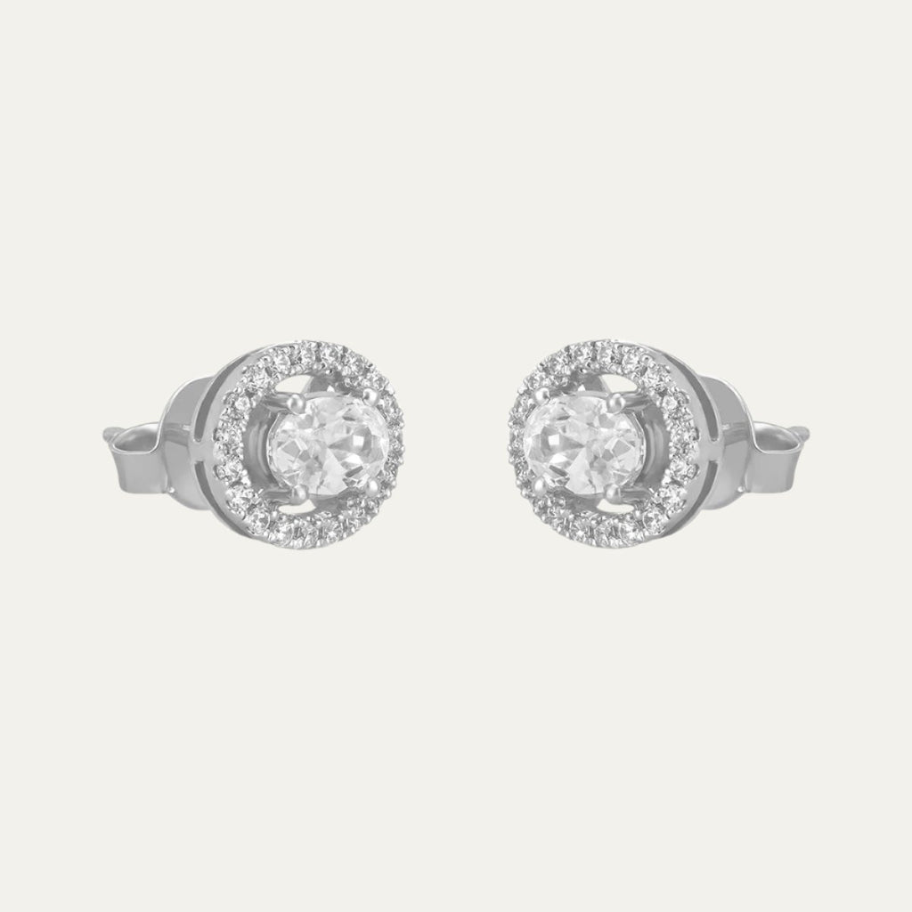 white gold studs