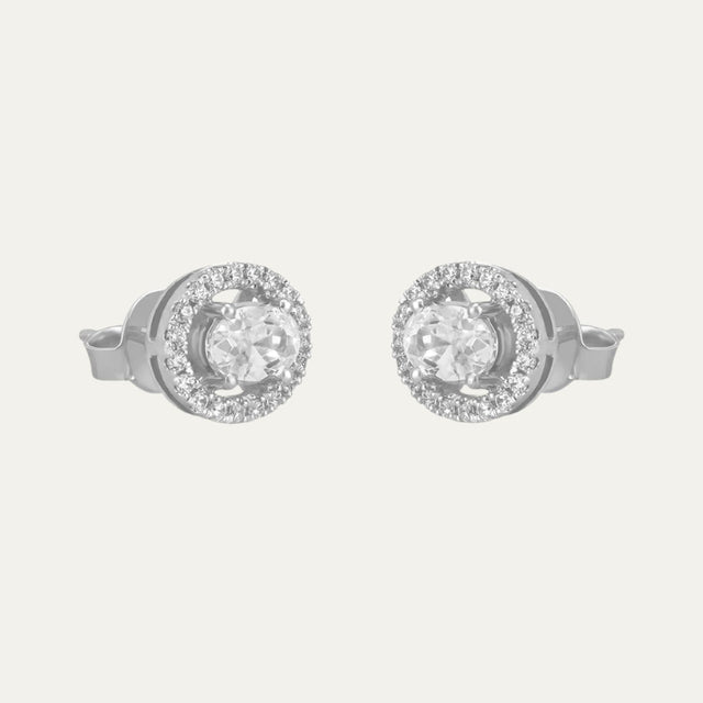 white gold studs