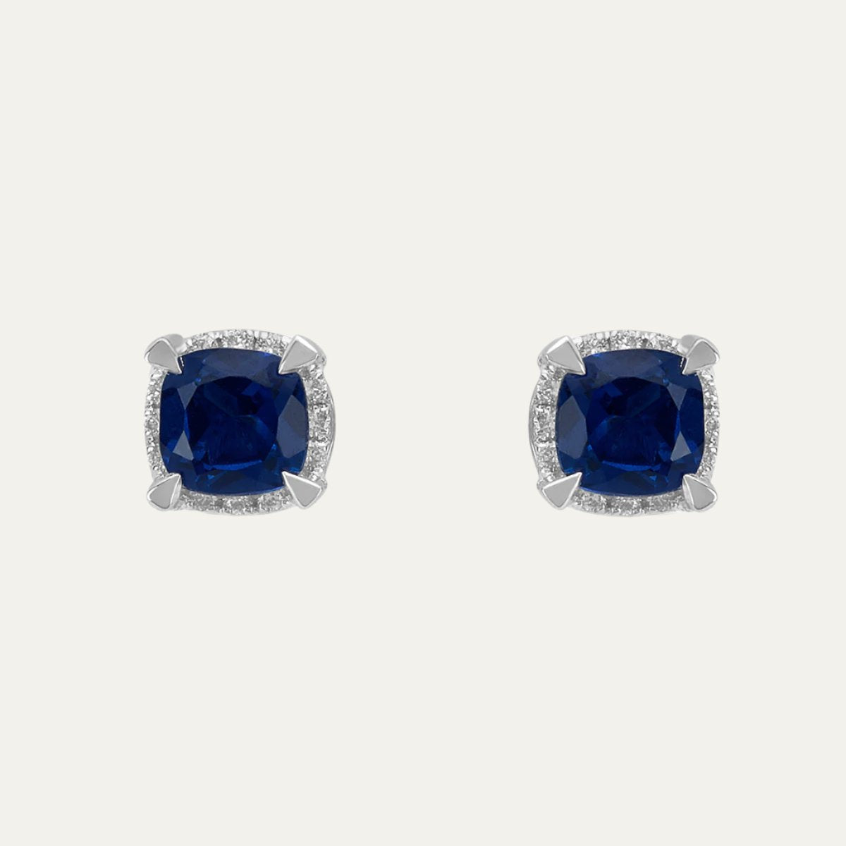 Aukera Lab Grown Diamonds-Sapphire Sparkler Studs