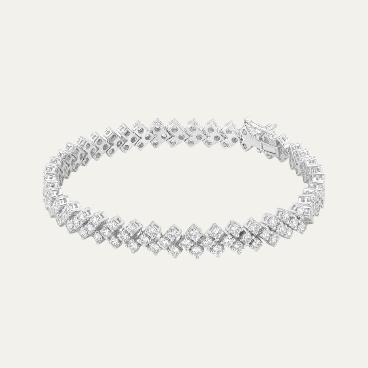 Aukera Lab Grown Diamonds-Eternity Brilliance Tennis Bracelet