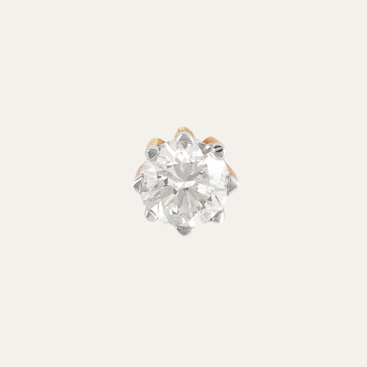 Aukera Lab Grown Diamonds-Stellar Whispers - Star Motif Nosepin