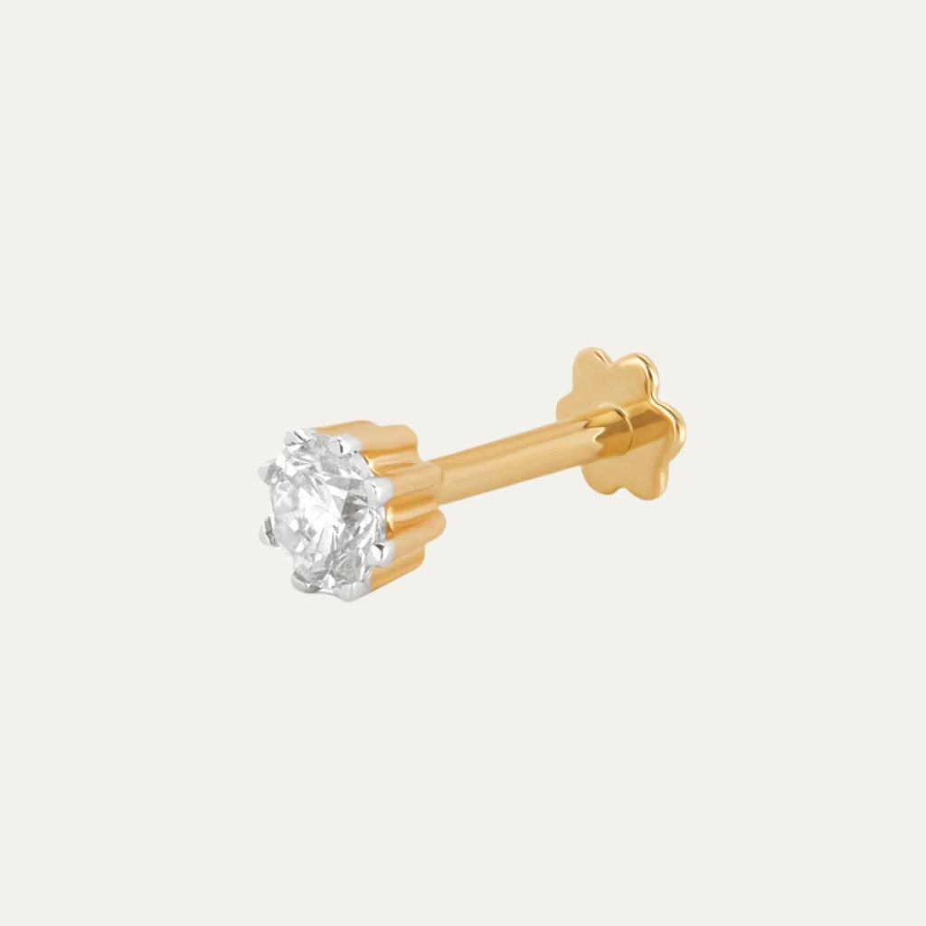 buy women lab grown diamonds aukera stellar whispers star motif nosepin