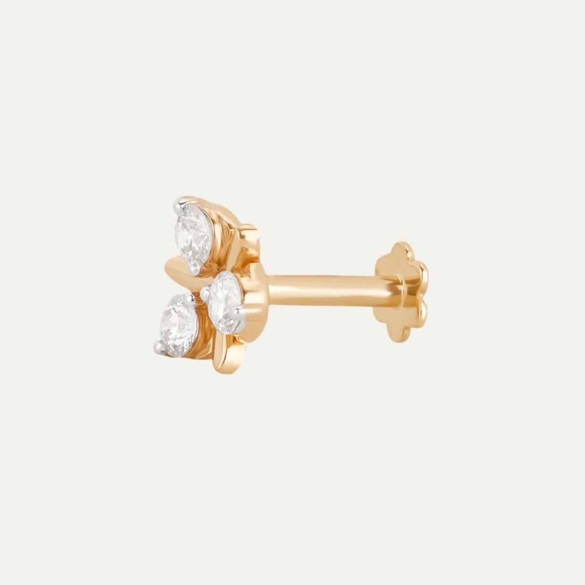 Aukera - Golden Leaf Harmony -Aukeras Signature Nose Pin