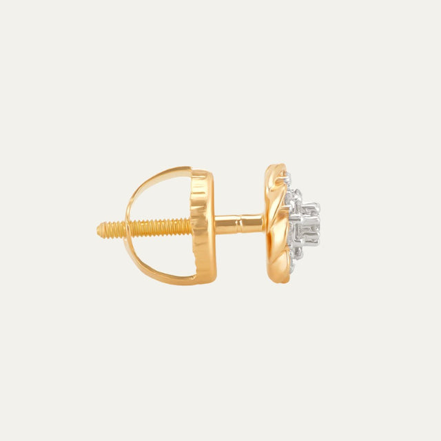 lab grown diamonds aukera celestial petals nakshatra floral ear studs