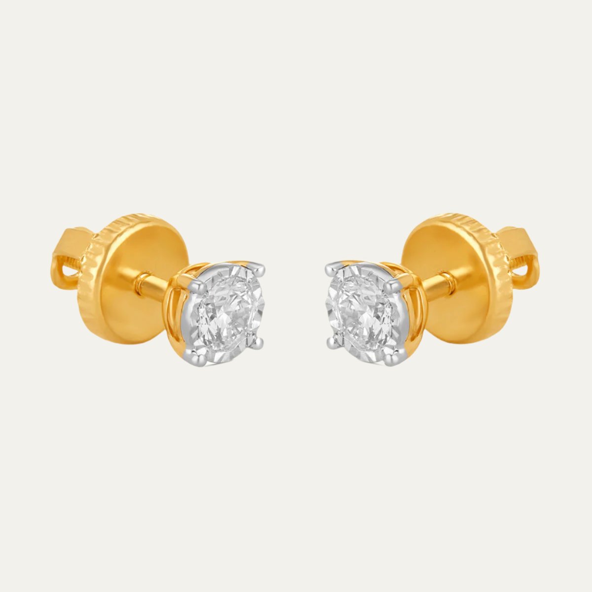 white gold stud earrings diamond