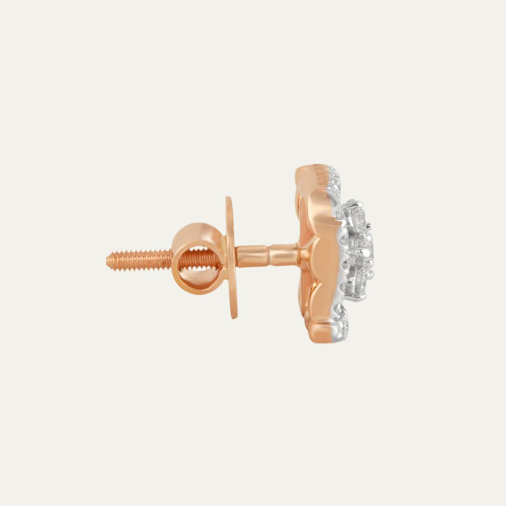 lab grown diamonds aukera rosy radiance nakshatra rhombus ear studs