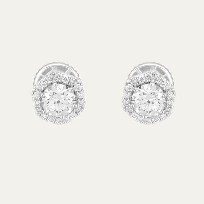 Aukera Lab Grown Diamonds-Celestial Hexagon Spark Studs