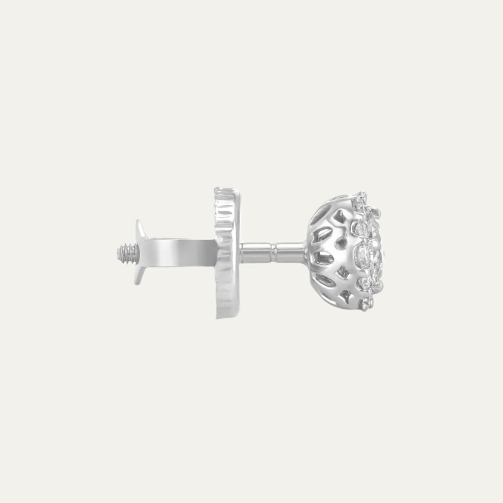 lab grown diamonds aukera celestial gemstone radiance white gold halo studs