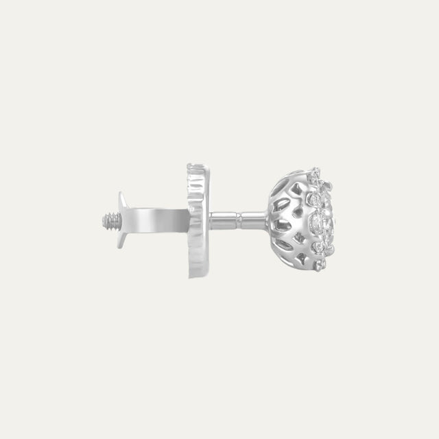 lab grown diamonds aukera celestial gemstone radiance white gold halo studs