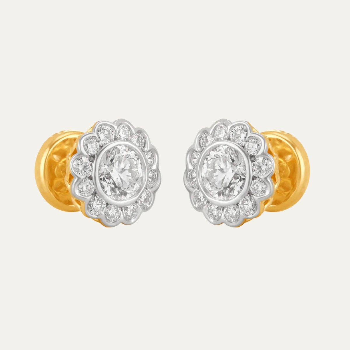 Aukera - Golden Halo Sparkle Studs