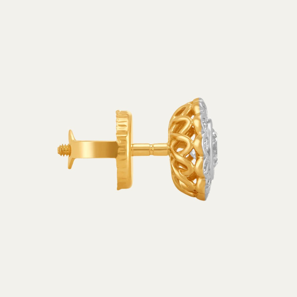 lab grown diamonds aukera golden halo sparkle studs