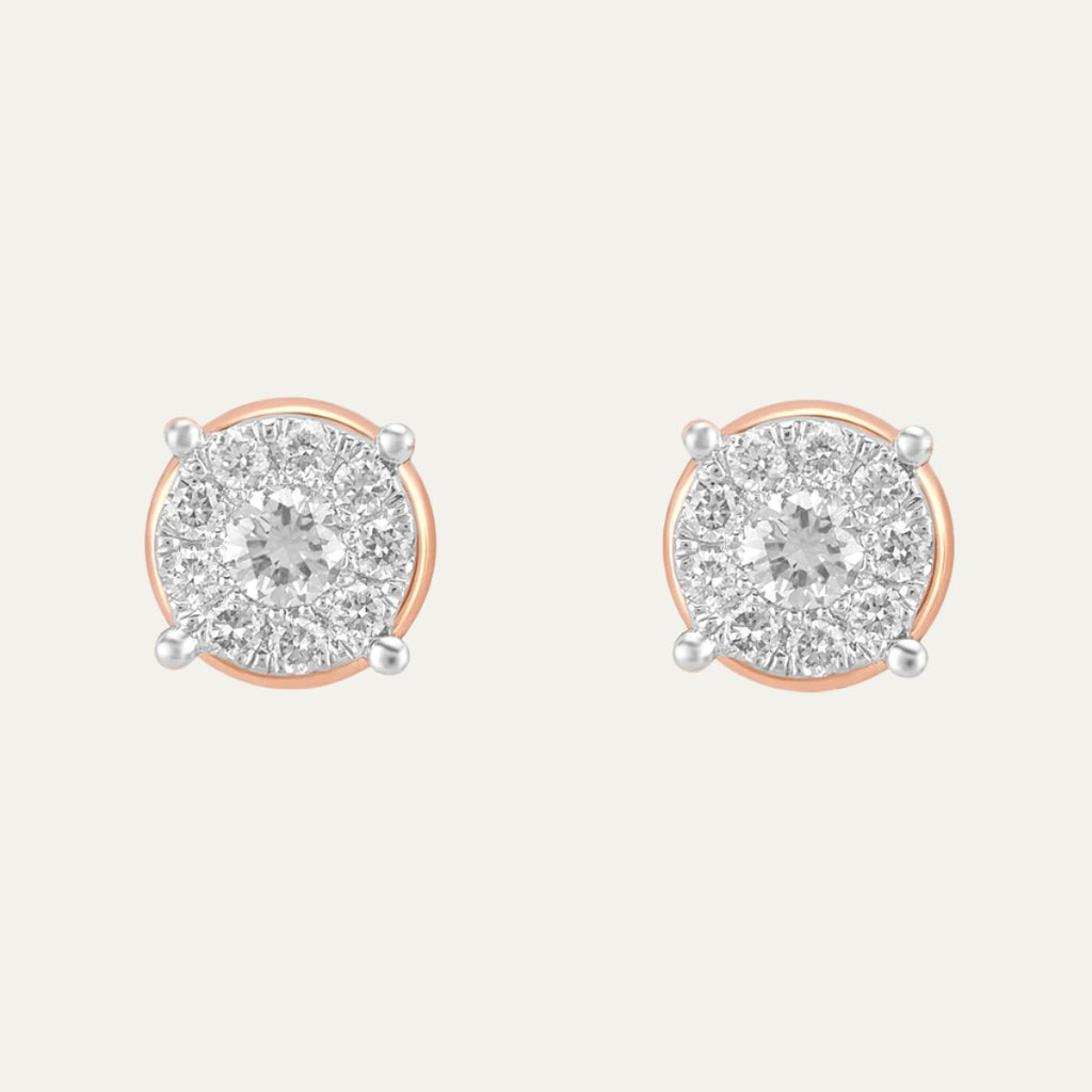 buy women lab grown diamonds aukera radiant allure white gold halo stud earrings