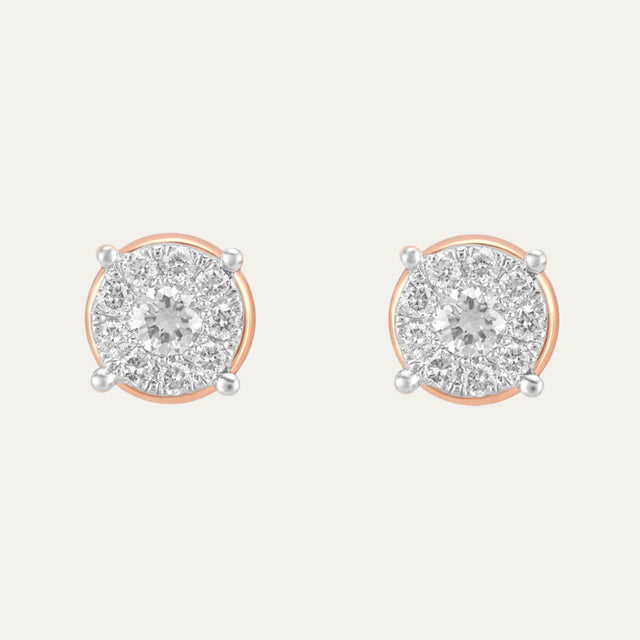 buy women lab grown diamonds aukera radiant allure white gold halo stud earrings