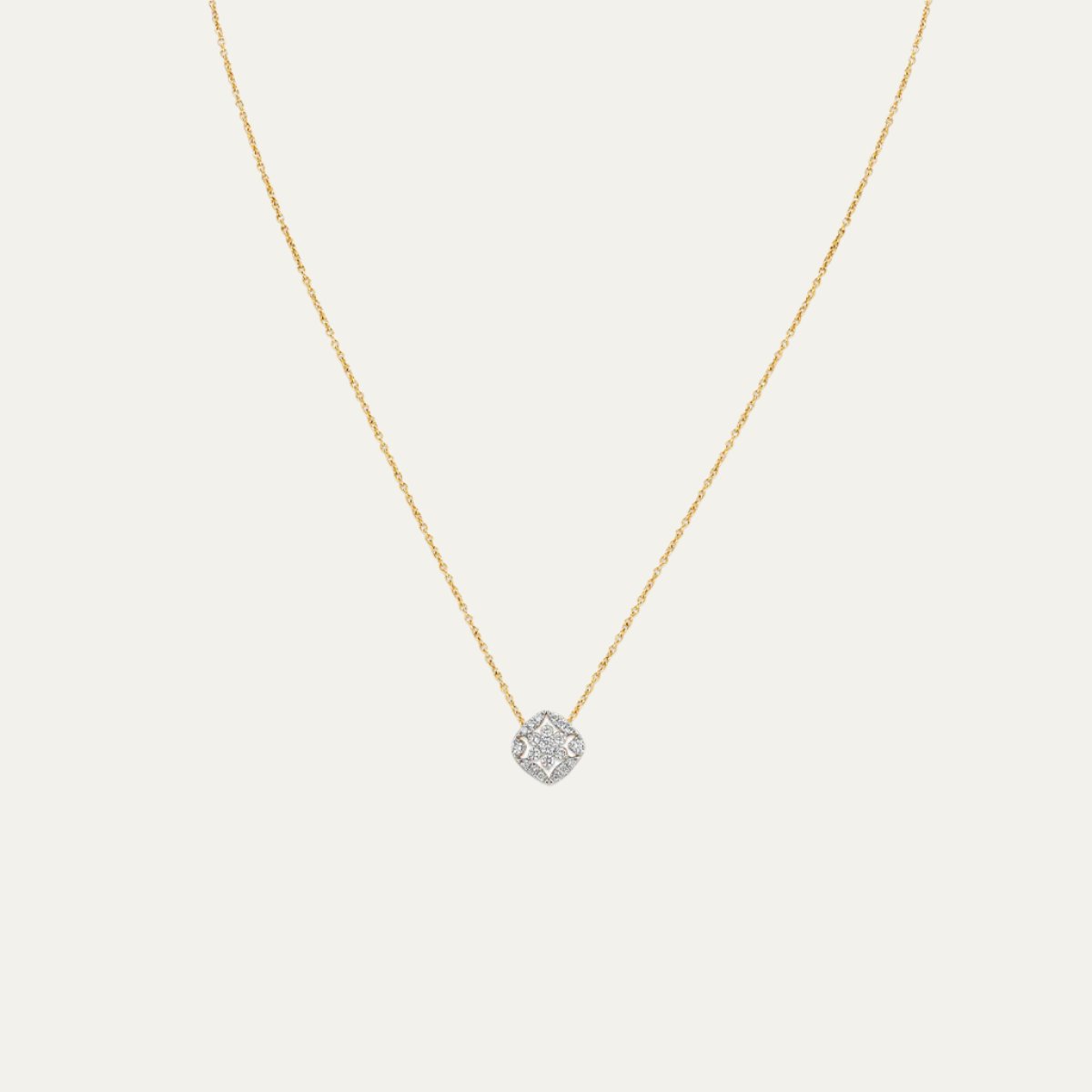 Aukera Lab Grown Diamonds-Rosâ€š Nakshatra Rhombus Pendant