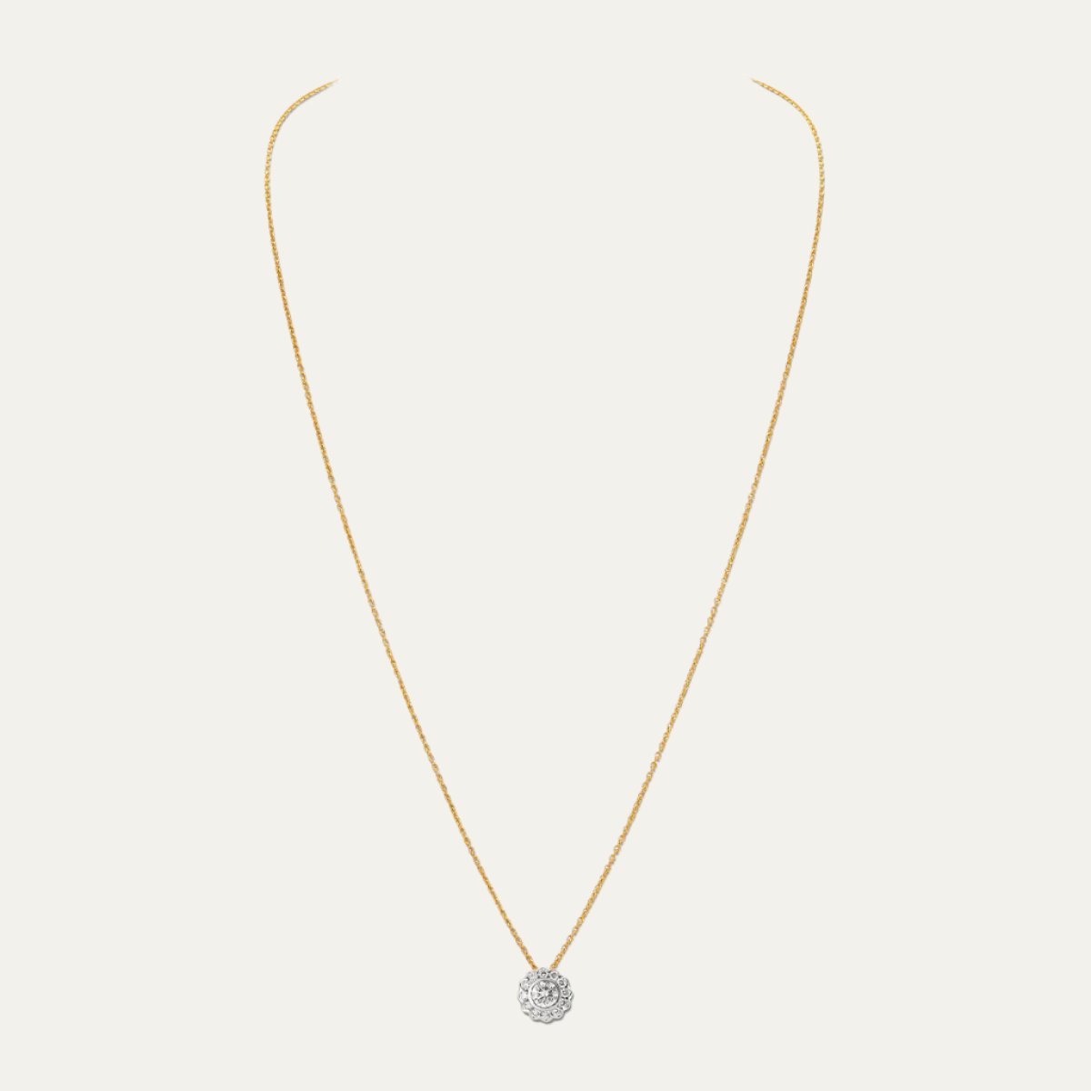 Aukera Lab Grown Diamonds-Lustrous Lumina - Celestia Pendant