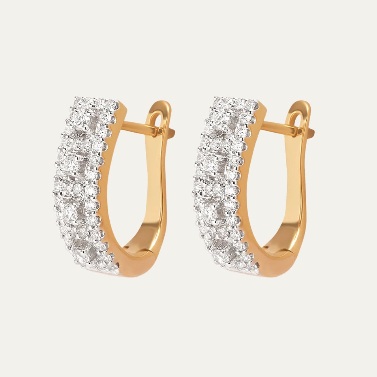 Fancy Huggies Diamond Earrings