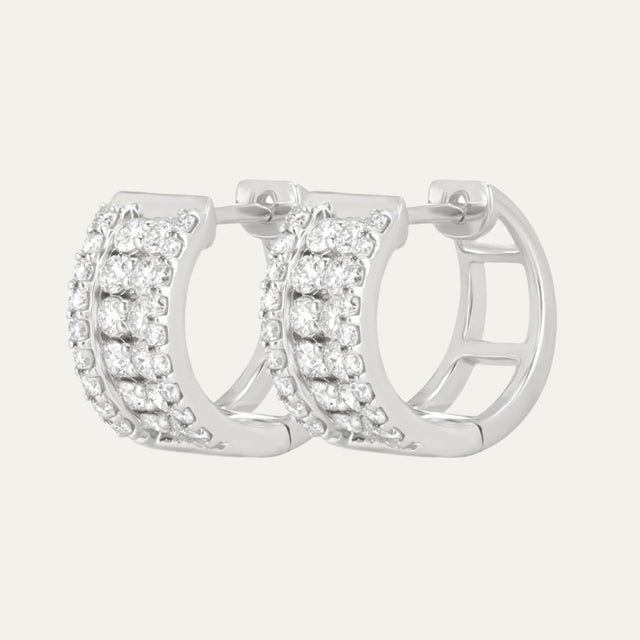 buy women lab grown diamonds aukera moonlit diamond hug huggie earrings