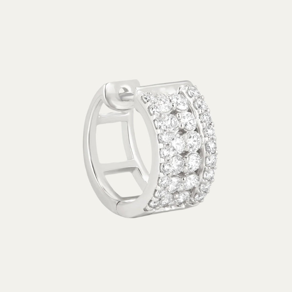 lab grown diamonds aukera moonlit diamond hug huggie earrings