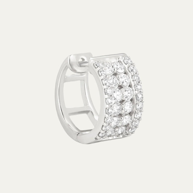 lab grown diamonds aukera moonlit diamond hug huggie earrings