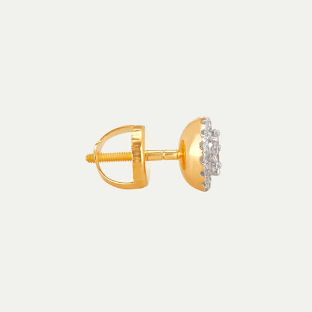 lab grown diamonds aukera celestial radiance nakshatra halo ear studs