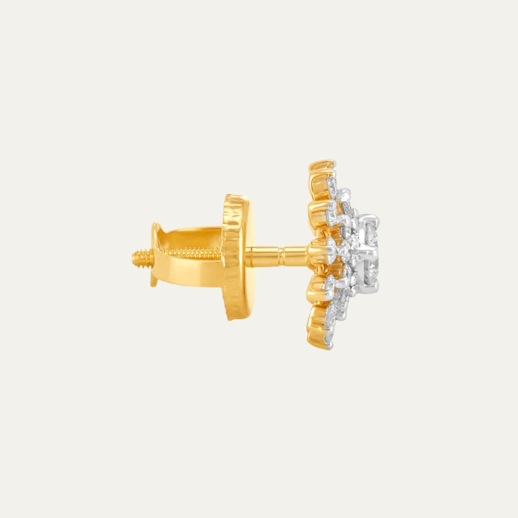 buy women lab grown diamonds aukera sunburst brilliance diamond stud earrings