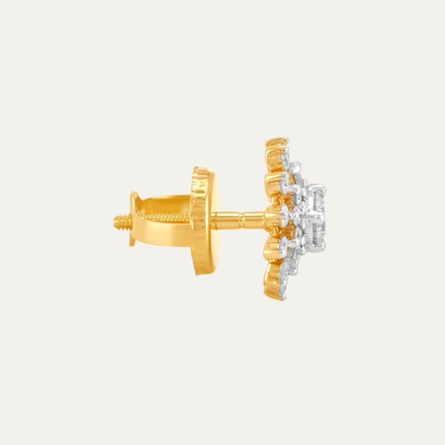 buy women lab grown diamonds aukera sunburst brilliance diamond stud earrings
