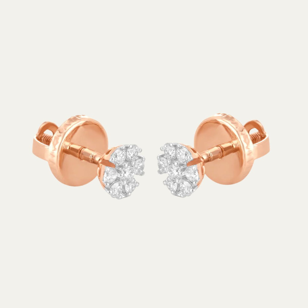 lab grown diamond frostbloom earring studs