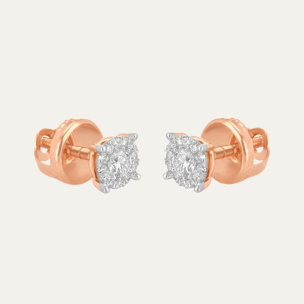 Aukera Blush Halo Elegance Studs