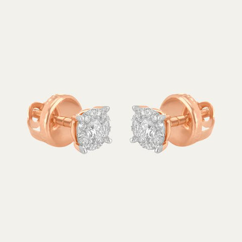 Aukera Blush Halo Elegance Studs