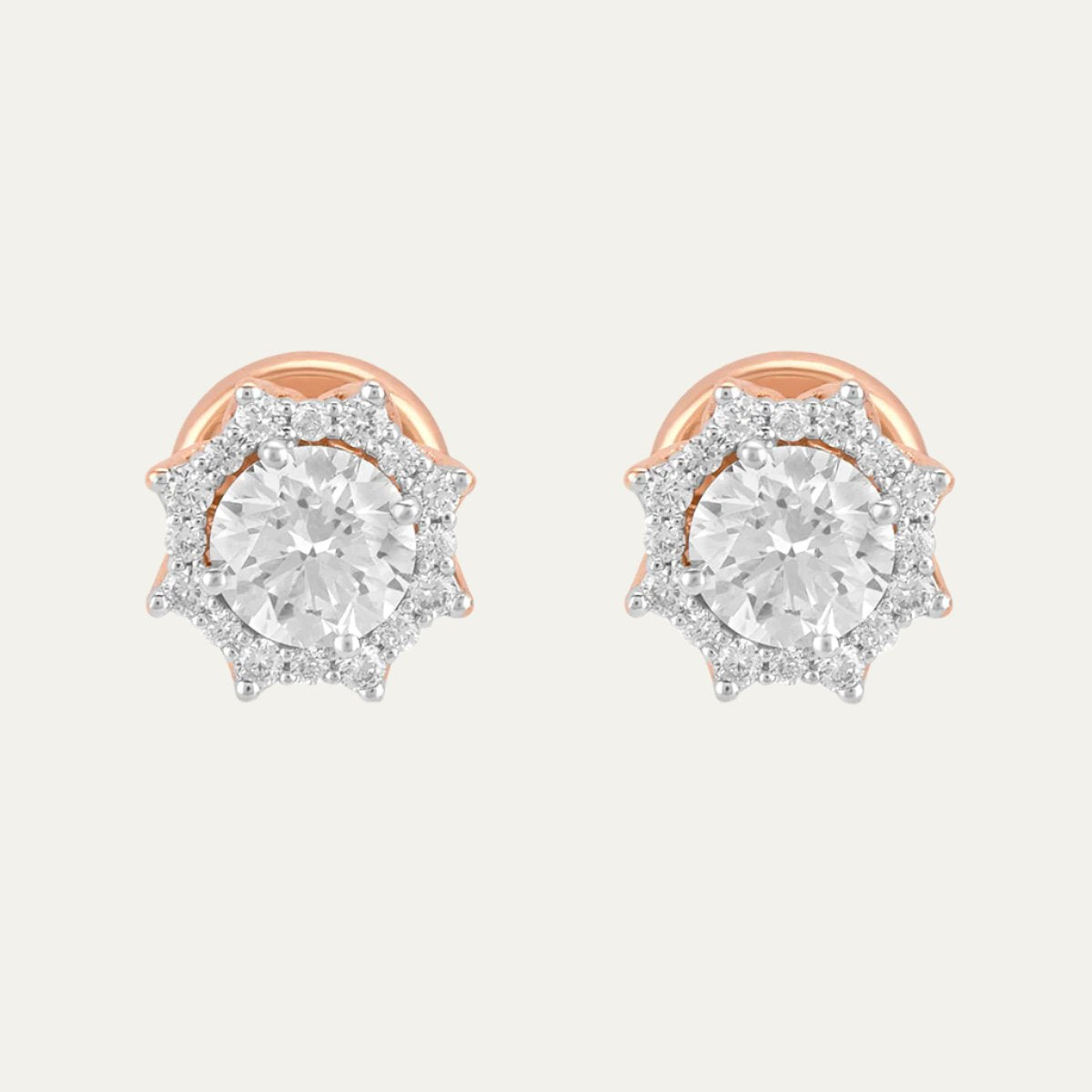 Aukera Lab Grown Diamonds-Rosâ€š Radiance Studs