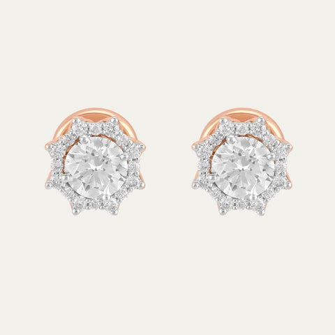 Aukera Lab Grown Diamonds-Rosâ€š Radiance Studs