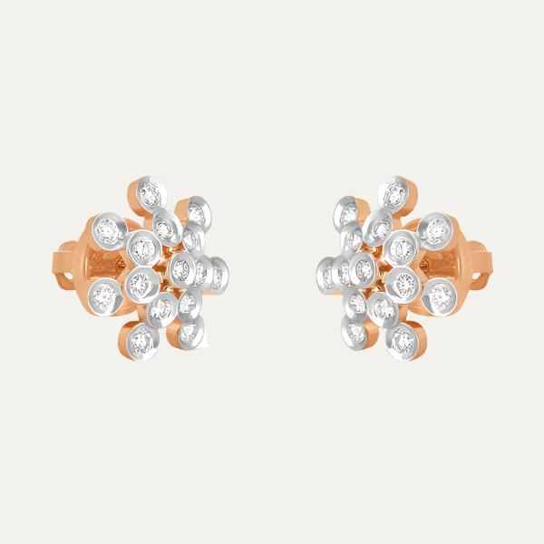 Aukera Lab Grown Diamonds-Rare Petal Treasures Earrings