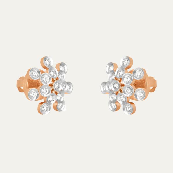 Aukera Lab Grown Diamonds-Rare Petal Treasures Earrings