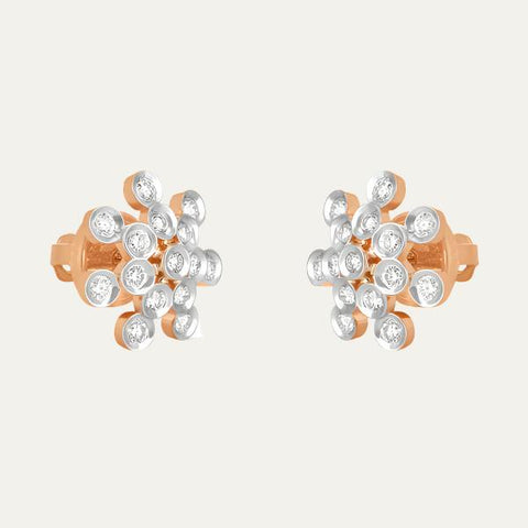 Aukera Lab Grown Diamonds-Rare Petal Treasures Earrings