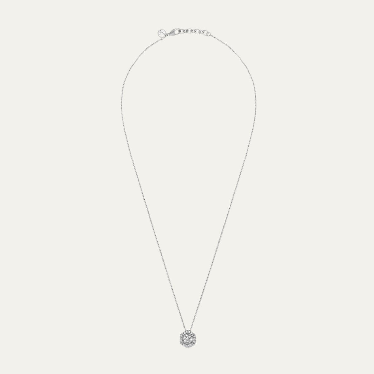 Aukera Lab Grown Diamonds-HexaGlow Diamond Pendant