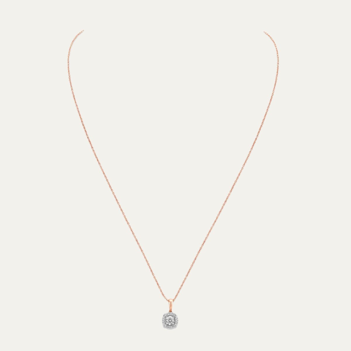 Aukera - Rosa Halo Spark Pendant