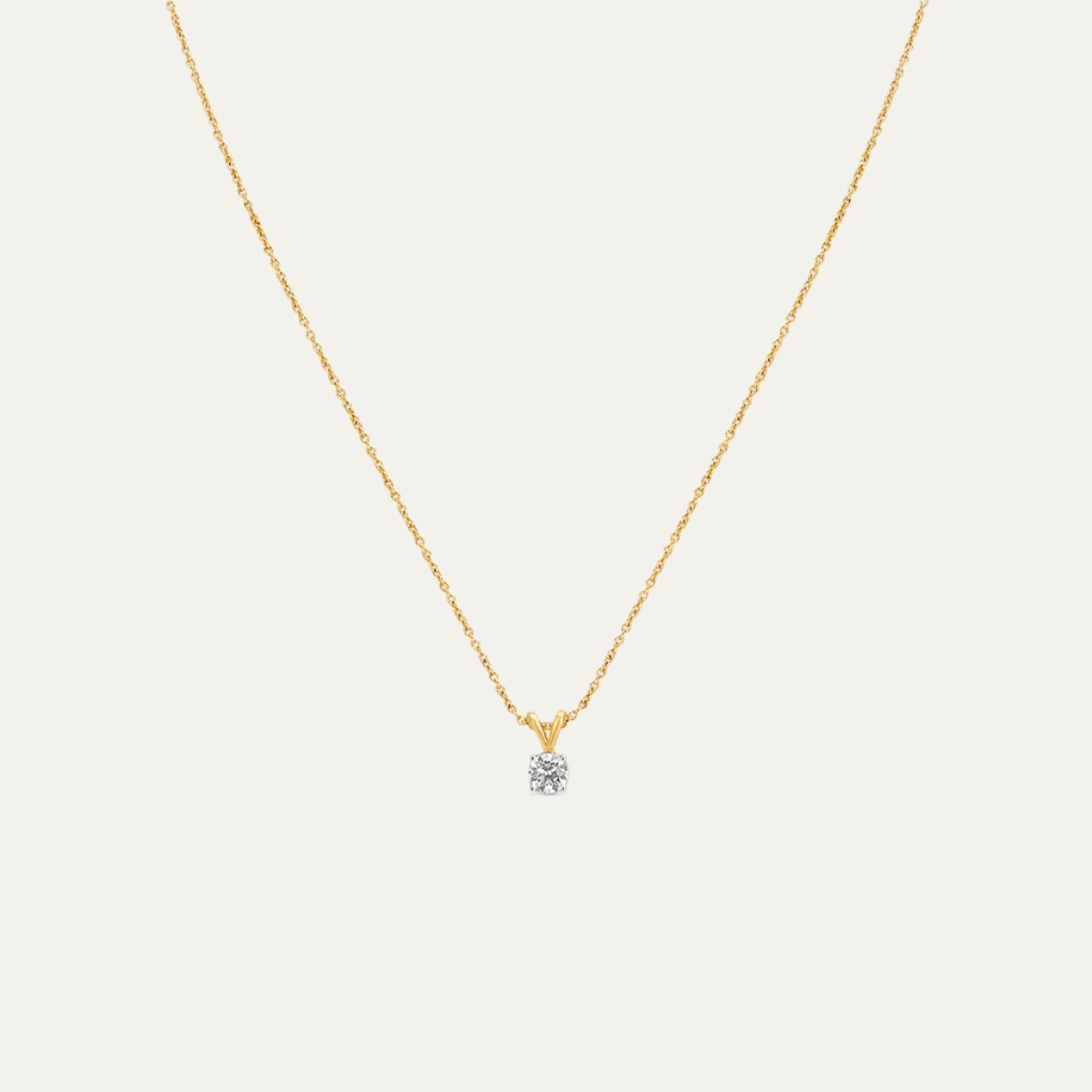 Aukera Golden Essence Solitaire Pendant