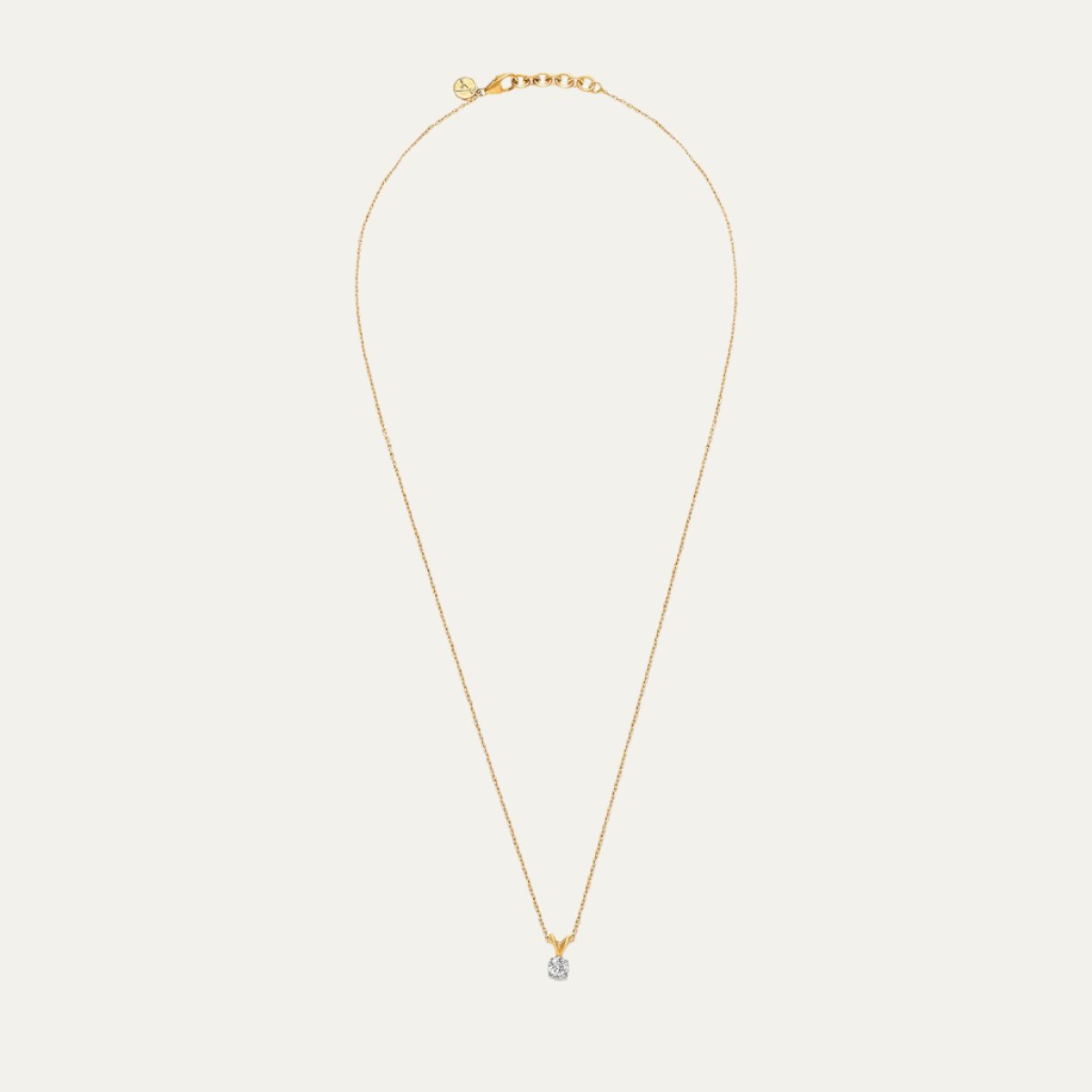 Aukera - Golden Essence Solitaire Pendant