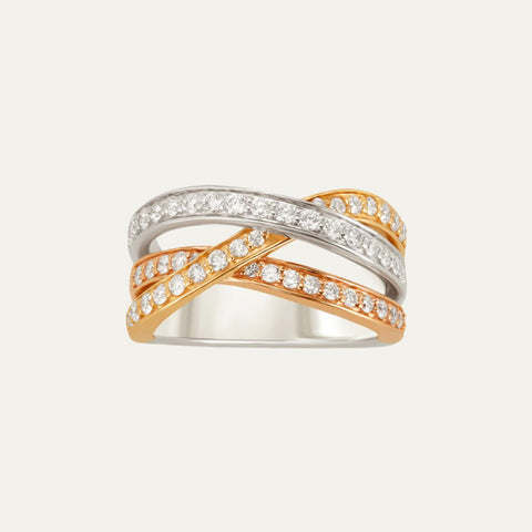 Grown Diamond Triad Glow Ring