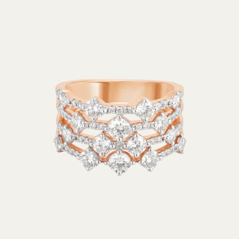 Aukera-Eternal Diamond Waltz Ring