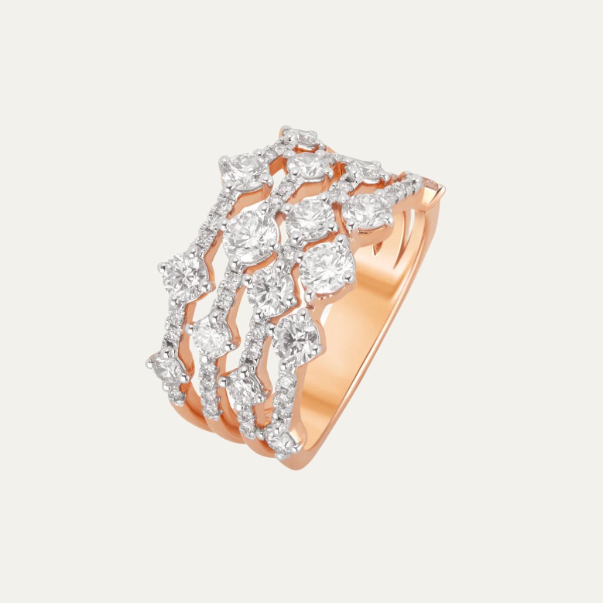 Aukera - Eternal Diamond Waltz Ring