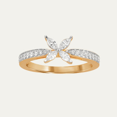 Aukera-Enchanted Butterfly Allure Marquise Diamond Ring